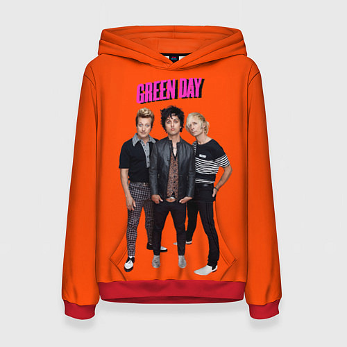 Женская толстовка Green Day trio / 3D-Красный – фото 1