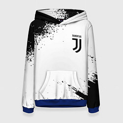 Толстовка-худи женская Juventus sport color black, цвет: 3D-синий