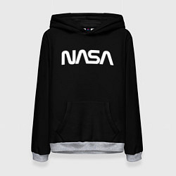 Толстовка-худи женская NASA space logo, цвет: 3D-меланж