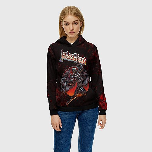 Женская толстовка Painkiller Judas Priest / 3D-Черный – фото 3