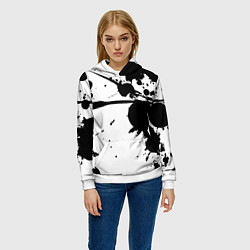 Толстовка-худи женская Art blots - vanguard, цвет: 3D-белый — фото 2