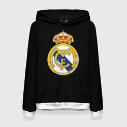 Толстовка-худи женская Real madrid fc club, цвет: 3D-белый
