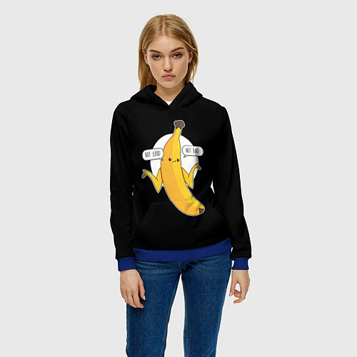 Женская толстовка Not good - not bad / 3D-Синий – фото 3