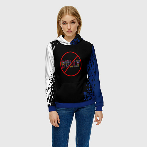 Женская толстовка Bully game краски рокстар / 3D-Синий – фото 3