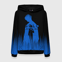 Толстовка-худи женская Sung Jin Woo blue Shadow, цвет: 3D-черный