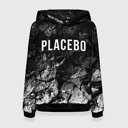 Толстовка-худи женская Placebo black graphite, цвет: 3D-черный