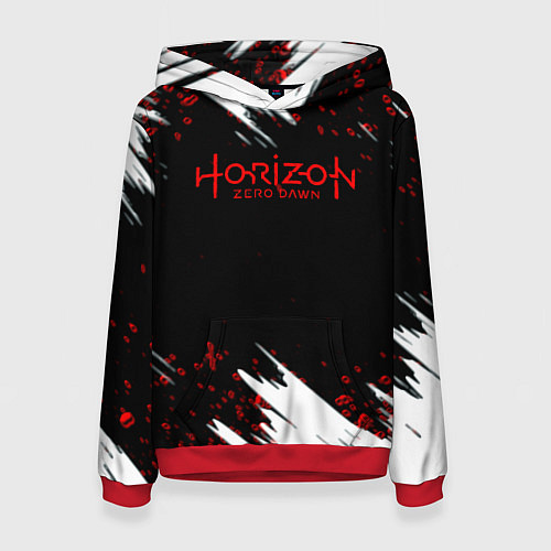 Женская толстовка Horizon zero dawn краски / 3D-Красный – фото 1