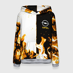 Женская толстовка Opel огонь текстура