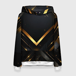 Женская толстовка Gold luxury black abstract