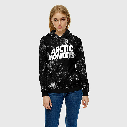 Женская толстовка Arctic Monkeys black ice / 3D-Черный – фото 3