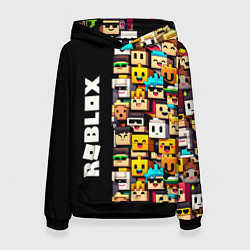 Толстовка-худи женская Roblox - game, цвет: 3D-черный