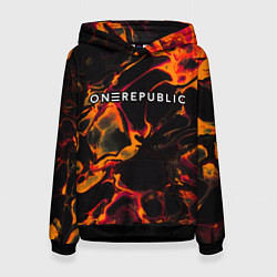 Женская толстовка OneRepublic red lava