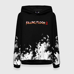 Толстовка-худи женская Killing floor краски, цвет: 3D-черный