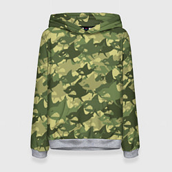Толстовка-худи женская Акулы - камуфляж, цвет: 3D-меланж