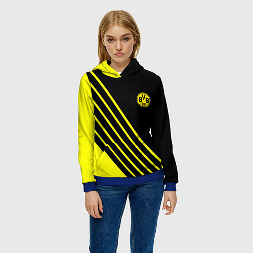 Женская толстовка Borussia sport line uniform / 3D-Синий – фото 3
