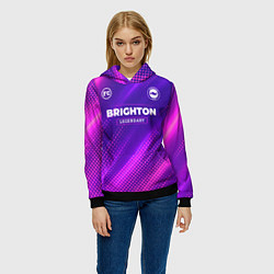 Толстовка-худи женская Brighton legendary sport grunge, цвет: 3D-черный — фото 2