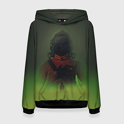 Толстовка-худи женская Lethal Company: Green Fog, цвет: 3D-черный