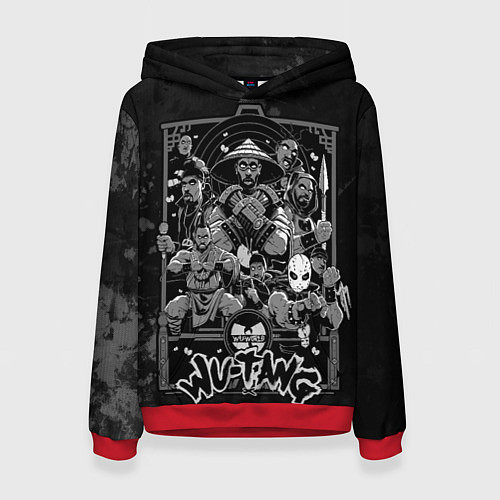 Женская толстовка Wu tang monks / 3D-Красный – фото 1