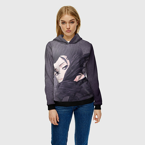 Женская толстовка Дэйсю Кайки из Моногатари / 3D-Черный – фото 3