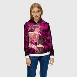 Толстовка-худи женская Ёруичи Сихоин из Блича, цвет: 3D-белый — фото 2