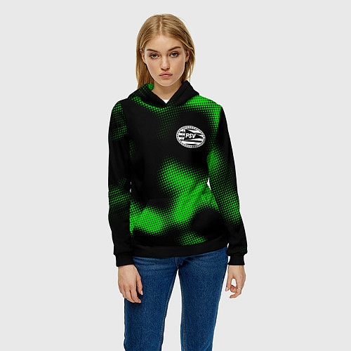 Женская толстовка PSV sport halftone / 3D-Черный – фото 3