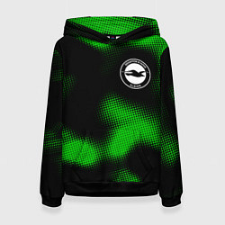 Толстовка-худи женская Brighton sport halftone, цвет: 3D-черный
