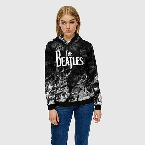 Женская толстовка The Beatles black graphite / 3D-Черный – фото 3