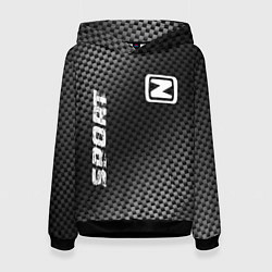 Толстовка-худи женская Zotye sport carbon, цвет: 3D-черный