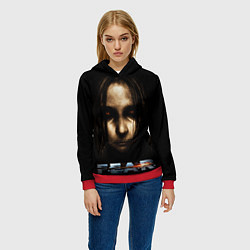 Толстовка-худи женская FEAR - Alma, цвет: 3D-красный — фото 2