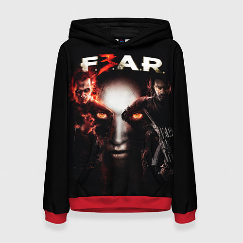 Женская толстовка FEAR 3 / 3D-Красный – фото 1