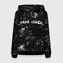 Толстовка-худи женская Papa Roach black ice, цвет: 3D-черный