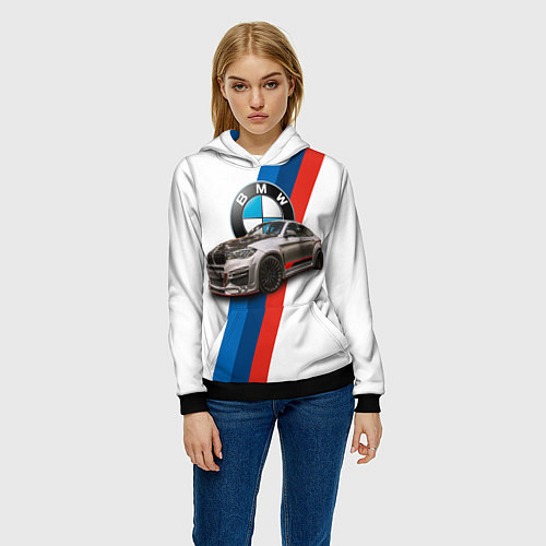 Женская толстовка Немецкий кроссовер BMW X6 M / 3D-Черный – фото 3
