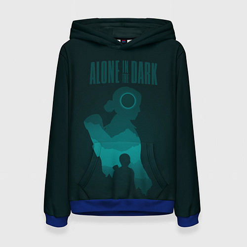 Женская толстовка Alone in the dark - Emily / 3D-Синий – фото 1