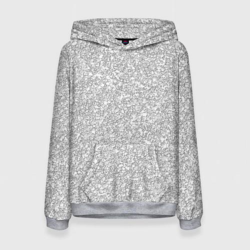 Женская толстовка Светлый серый текстура камень / 3D-Меланж – фото 1