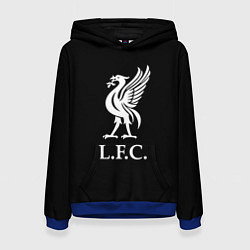 Толстовка-худи женская Liverpool fc club, цвет: 3D-синий