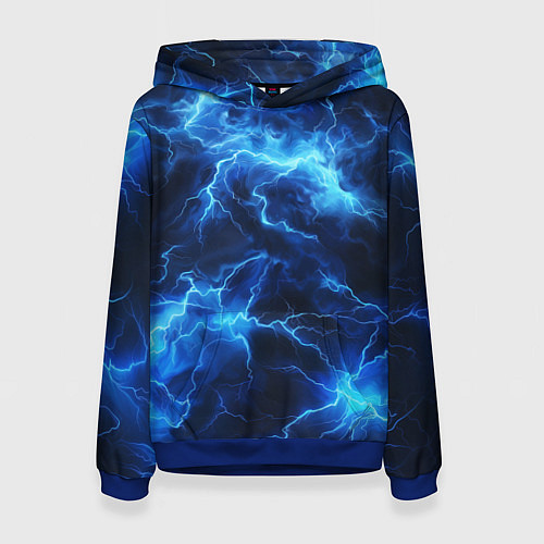 Женская толстовка Элементаль энергии текстура / 3D-Синий – фото 1