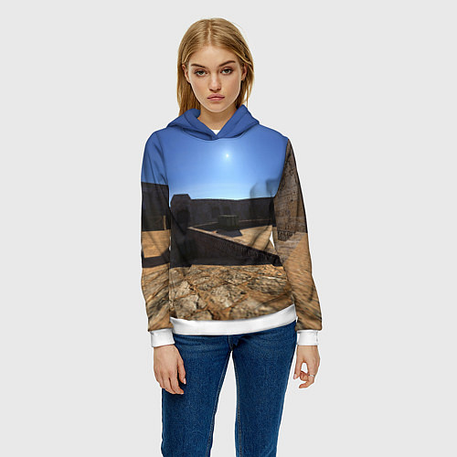 Женская толстовка Dust2 full 3d 4k / 3D-Белый – фото 3