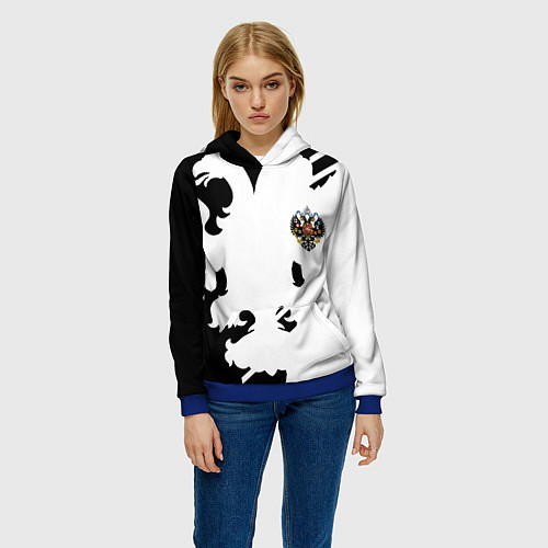 Женская толстовка Имперская Россия спортивный стиль / 3D-Синий – фото 3