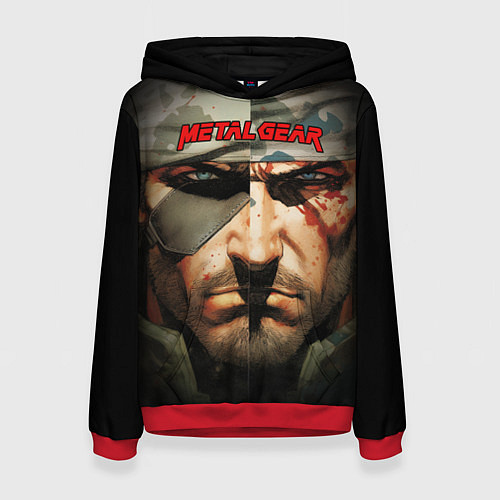 Женская толстовка Metal gear Venom Snake / 3D-Красный – фото 1