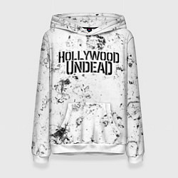 Толстовка-худи женская Hollywood Undead dirty ice, цвет: 3D-белый