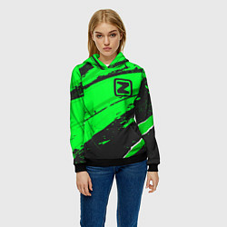 Толстовка-худи женская Zotye sport green, цвет: 3D-черный — фото 2