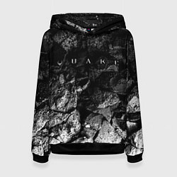 Толстовка-худи женская Quake black graphite, цвет: 3D-черный