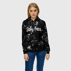 Толстовка-худи женская Sally Face black ice, цвет: 3D-черный — фото 2