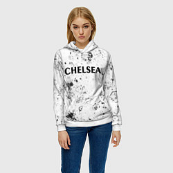 Толстовка-худи женская Chelsea dirty ice, цвет: 3D-белый — фото 2