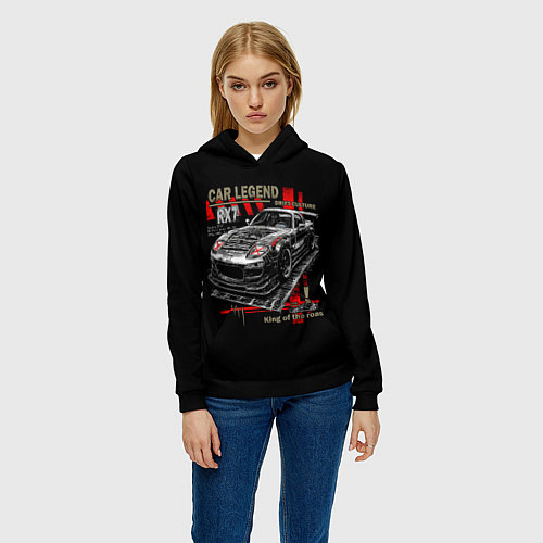 Женская толстовка Rx7 korch drift / 3D-Черный – фото 3