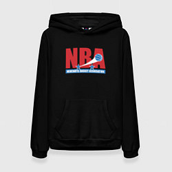 Толстовка-худи женская NBA sport basketball, цвет: 3D-черный