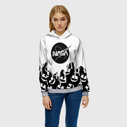 Толстовка-худи женская Marshmello x Nasa, цвет: 3D-меланж — фото 2