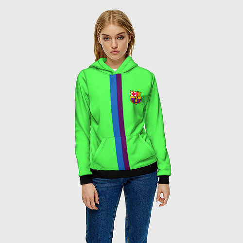 Женская толстовка Barcelona fc sport line / 3D-Черный – фото 3