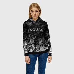 Толстовка-худи женская Jaguar black graphite, цвет: 3D-черный — фото 2