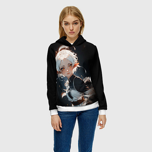 Женская толстовка Сильфи - Mushoku Tensei: Jobless / 3D-Белый – фото 3